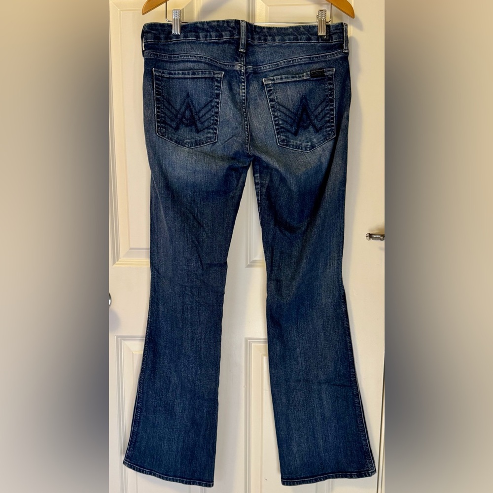 7 For All Mankind Dark Blue Boot Cut Jeans